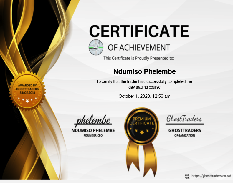 GhostTraders Smart Money Trading Certificate